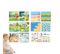 Peindre avec des livres d'eau pour, livre de coloriage pour les,Livre de peinture réutilisable - Kit d'activités de voyage et d'artisanat éducatif pour les jeunes