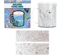 Peindre des gobelets soi-même Set "animaux marins" pour enfants