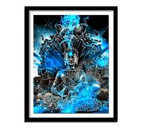 Peindre par Nombre,Kit de par Numero Adultes DIY Peinture pour Adultes Enfants Seniors Débutant Peinture avec Pinceaux Acrylique Pigmentée Cadeau Bouddha de la religion indienne 50x65cm sans Cadre