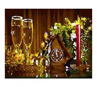 Peindre par Nombre,Kit de par Numero pour Adultes DIY Peinture pour Adultes Enfants Seniors Débutant Peinture avec Pinceaux Acrylique Pigmentée Pigmentée Cadeau Dîner aux chandelles 50x65cm avec cadre