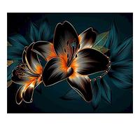 Peindre par Nombre,Kit de par Numero pour Adultes DIY Peinture pour Adultes Enfants Seniors Peinture avec Pinceaux Acrylique Pigmentée Pigmentée Cadeau Fleur de Lys abstrait 60x75cm avec cadre