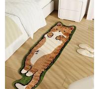 PEINIQULL Petit tapis mignon de forme irrégulière pour chambre à coucher, salle de bain, chambre (40 x 120 cm) tapis de couloir amusant pour animal de compagnie, motif dessin animé, tapis d'entrée en