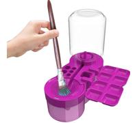 Peint Brush Cleaner, Paintbrush Cleaner Water, Paintbrush Rinser 5 en 1, Washable Painting Tools with Water Cycle Rinser and Brush Holder for Effective Cleaning of Painting Tools