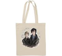 Peint Detective Art Sac fourre-tout en coton naturel Blanc