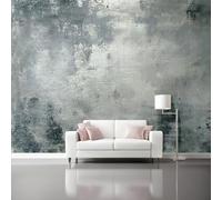 peint intissé Texture grise industrielle rétro Design unique et moderne 300 x 210 cm Toison Mur Muraux Décoration Murale Salon Chambre Gris foncé
