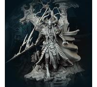 Peinta3D - Figurine en résine à peindre - UniversFrostburn Horrors-Frozen Echoes de chez Archvillain Games - Sigurd Harbinger of Voidfrost (81.73 x 67.74 x 120.28 mm + base 112.93 x 121.29 x 57.20 mm)