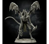 Peinta3D - Impression haute qualité de figurine en résine à peindre, Univers de Stormborg - Vyrkol Demon (1 + 1) d'une dimension de 48.68 x 72.15 x 52.87 mm + 28.89 x 28.92 x 4.17 mm [Echelle 32mm]