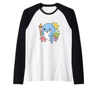 Peintre Dauphin Mignon avec Pinceau Manche Raglan