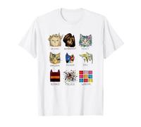 Peintre d'histoire de l'art Vintage à l'aspect Cool Graphique Chat T-Shirt