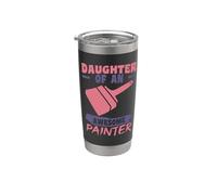 Peintre Fille Compagnon Artisan Gobelet isotherme en acier inoxydable double paroi