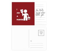 Peintre Peinture Carte postale Carte postale pour anniversaire de mariage