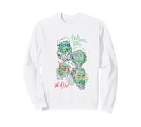 Peintre Pop Art Amusant de la Renaissance Ninja Artistes Sweatshirt