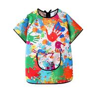 peints Apron - Smoks for Kids | Manteau imperméable pour tablier pour les 3 à 12 garçons filles, crèche artisanale, repas jardin de cuisine pour la maison extérieure salle de classe maternelle