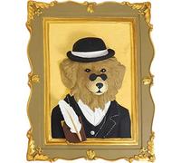 peinture 3D - Bas-relief d'un chien de gentleman