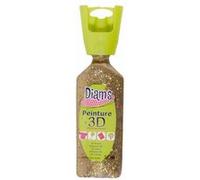 Peinture 3D multisurface 74 ml- Doré à paillettes