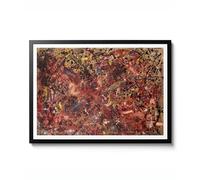 Peinture A de Jackson Pollock, 1950 paysage abstrait expressionniste art mural, impression de décoration d'intérieur, affiche éclaboussures, cadeau d'art, mat d'archivage, A5 (impression uniquement