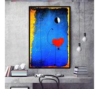 Peinture à faire soi-même par numéros pour adultes danseur cœur amour Joan Miro pour débutants Peinture sur toile