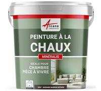 Peinture à la Chaux Intérieure Décorative 30 m² Badiane Marron Intense