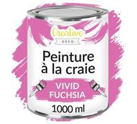 Peinture à la craie - CREATIVE DECO - Fuchsia - 1L - Mat - Lavable - Acrylique