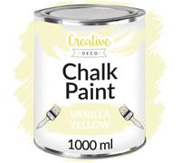 Peinture à la Craie - CREATIVE DECO - Jaune Vanille - 1L - Mat - Effet Crayeux - Intérieur