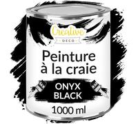 Peinture à la Craie - CREATIVE DECO - Noir Mat - 1 L - Finition Crayeuse - Intérieur