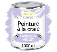 Peinture à la craie Creative Deco Violet Lavande | 1L | Mat et Lavable | Rénovation de Meubles