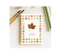 Peinture à l'aquarelle - Cahier d'exercices pour débutants Idéal les Carnet de croquis aquarelle Feuille d'érable paysages naturels