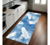 Peinture À L'Aquarelle Tapis de Cuisine Plumes de rêve Antidérapant Lavable Devant Évier Long 40 x 120 cm pour Couloir Buanderie Salle à Manger Chambre Cuisine