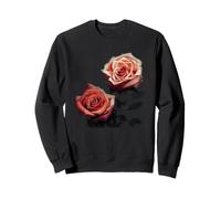 Peinture à l'aquarelle vintage de fleurs de roses Sweatshirt