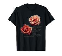 Peinture à l'aquarelle vintage de fleurs de roses T-Shirt