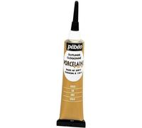 Peinture à l'eau brillante pour porcelaine - or - 20 ml