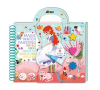 Avenir Peinture à l'eau magique - Contes de fées - Peinture à l'eau - Coloration réutilisable - Autocollants - Stylo à eau rechargeable et beaucoup d'activités - Idéal pour les enfants de 3 à 7 ans