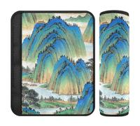 Peinture à l'encre chinoise Montagne 2 pcs Ceinture de sécurité Épaulettes pour Adultes Plus de Confort Conduite pour Van Protecteur pour Cinturón de Carro