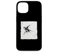 Peinture à l'encre Japonaise Sumi-e Hirondelle Vintage Art Coque pour iPhone 13