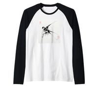 Peinture à l'encre Japonaise Sumi-e Hirondelle Vintage Art Manche Raglan