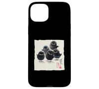 Peinture à l'encre Japonaise Sumi-e Motif Oiseaux Coque pour iPhone 15 Plus