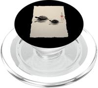 Peinture à l'encre Japonaise Tortues Zen Vintage Cadeau pour Amoureux de Tortues PopSockets PopGrip pour MagSafe
