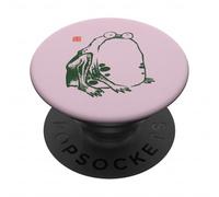 Peinture à l'encre Vintage de la Grenouille Japonaise Sumi-e Zen PopSockets PopGrip Adhésif