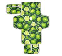 Peinture à l'huile avec vert citron tapis à langer réutilisable avec poche en tissu pour bébé Matelas à langer pour bébé Station de voyage Kit cambiadores de pa?ales para Bebes