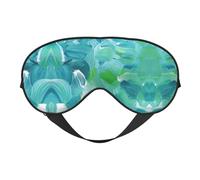 Peinture à l'huile bleue Texture Sommeil Eye Mas Design mis à jour Blocage de la lumière Nuit Eye Blinder Hommes Femmes Shift Travail Voyage