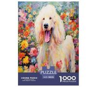 Peinture à l'huile Chien Puzzles 1000 Pieces Cadeau Unique Jeu Éduchatif Défi Jouet À De Qualité Supérieure Peinture Art pour Adultes Enfants 38x26cm/1000pcs