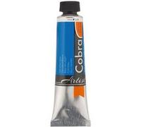 Cobra Artist Tube de couleurs à l'huile mélangeable à l'eau - Bleu céruléum 534-40 ml - Semi-opaque avec une grande résistance à la lumière - Sans solvants