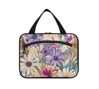 Peinture à l'huile colorée de marguerites à suspendre pour homme avec crochet, sac de voyage essentiel de designer pour accessoires indispensables vacances bolso de maquillaje para Mujer, Peinture à