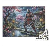 Peinture à l'huile de Ninja Japonais Puzzle en Bois 500 Pièces Adultes Et Enfants,Premium,Bois,Déco Murale, Défi,Jeu Éducatif,Dès 14 Ans,Anti-Stress,Détente,Casse-tête (52x38cm)