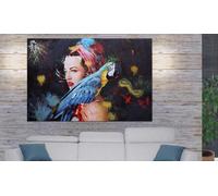 Peinture À L'huile Femme Hwc-H25, Peinture Sur Toile Xl, Peinte À La Main 150x100cm
