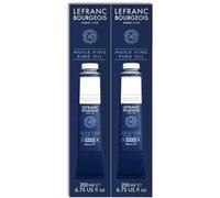Peinture à l'huile - Fine - Blanc de titane - 008 - Lefranc Bourgeois - 200ml - Lot de 2