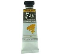 Peinture à l'huile fine en tube ocre jaune 45ml - Amt