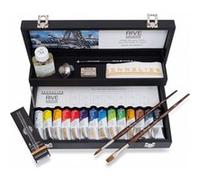 Peinture À L Huile Fine Rive Gauche Coffret Bois Noir 14 X 40 Ml