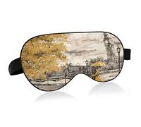 Peinture à l'huile London Street Sleep Eye Mask, Sleeping Mask & Blindfold with Elastic Headband Soft Comfort Eyeshade Sleep Cover for Travel Yoga Nap