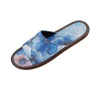 Peinture à l'huile Myrtille Taupe Light Spa Douche Pantoufles Intérieur Été Léger Personnalisations Para Slip on Open Toe Chaussures de Maison pour Voyage, Hôtel, Fête, Invités zapatos cómodos para